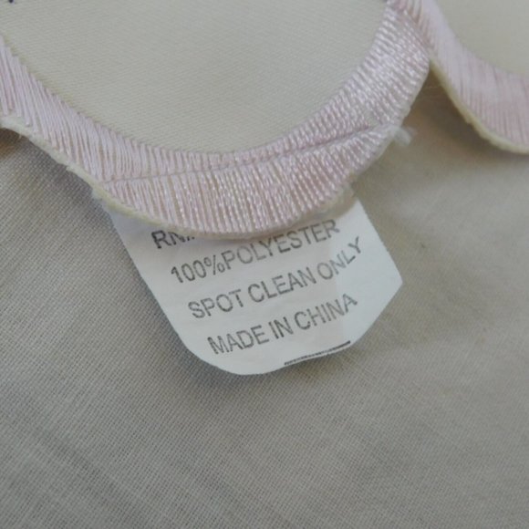 2 Round Embroidered Flower Petal Shape Purple Blue White Doily Table Topper 12.5 - Picture 8 of 8